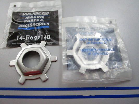 NEW OEM (LOT OF 2) 14-F697140 Mercury Quicksilver Tab Washer 0810
