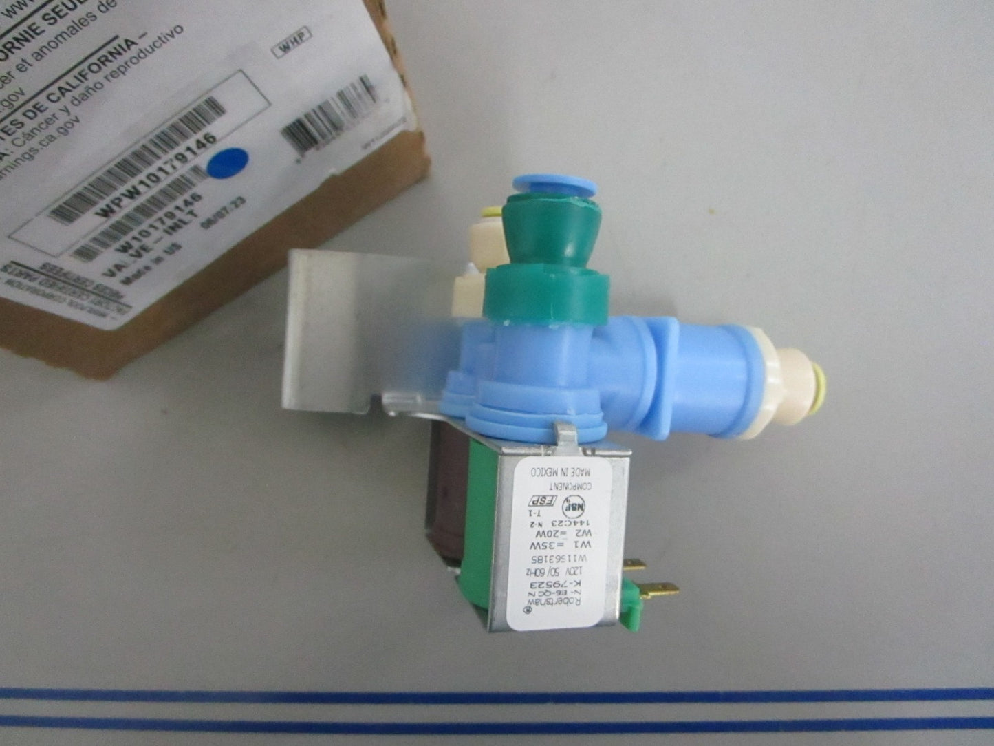 *NEW OEM* 0820 Whirlpool Water Inlet Valve WPW10179146 W10179146