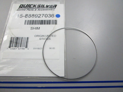 NEW OEM 15-888927036 Mercury Quicksilver Shim 0810