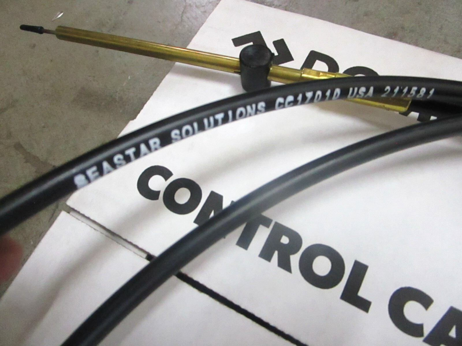 *NEW* 0780 Seastar Solutions 10FT 400 Series Control Cable J/E Teleflex CC17010