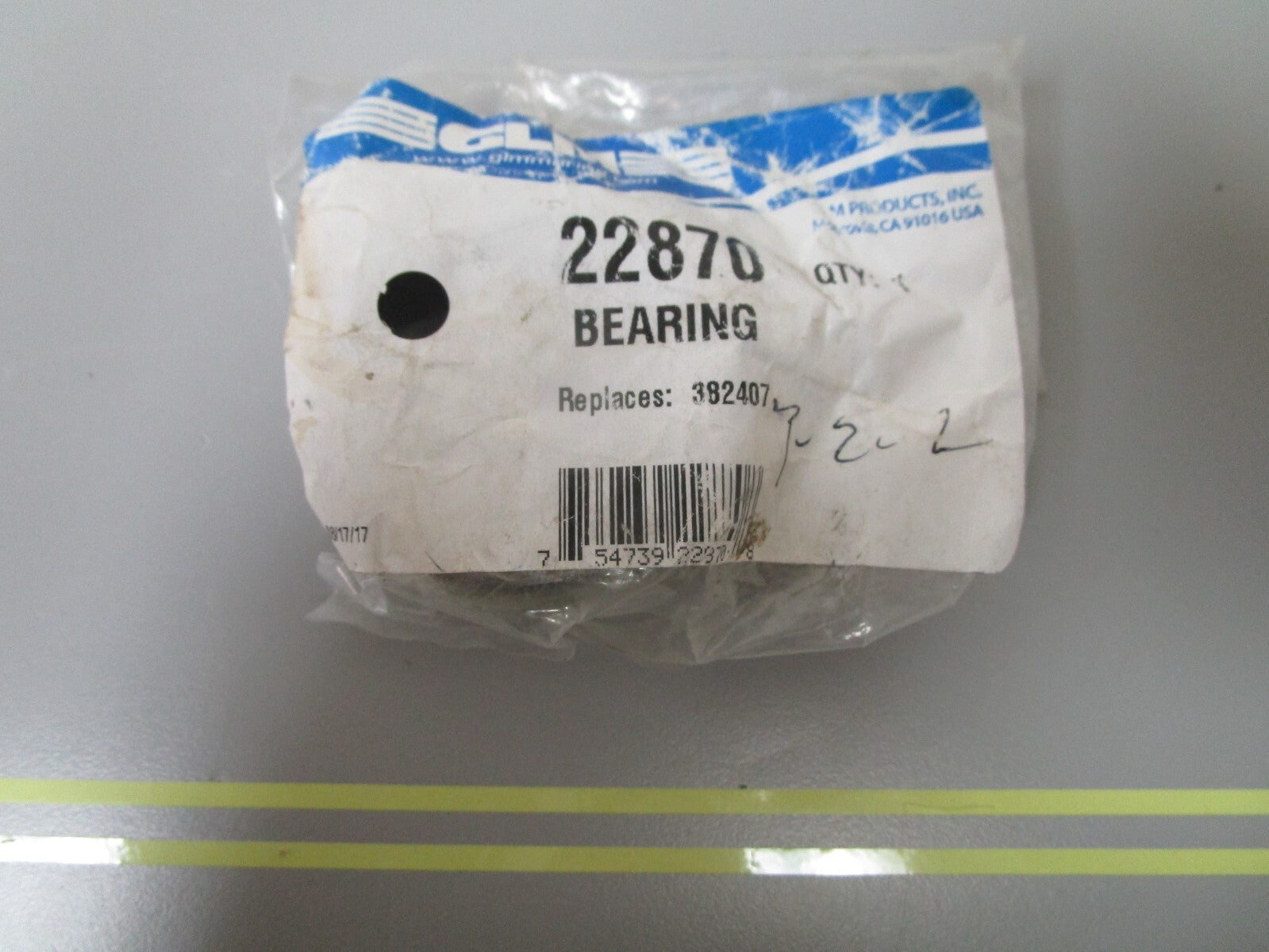 *NEW* 0810 GLM Bearing 22870 Replaces: 382407