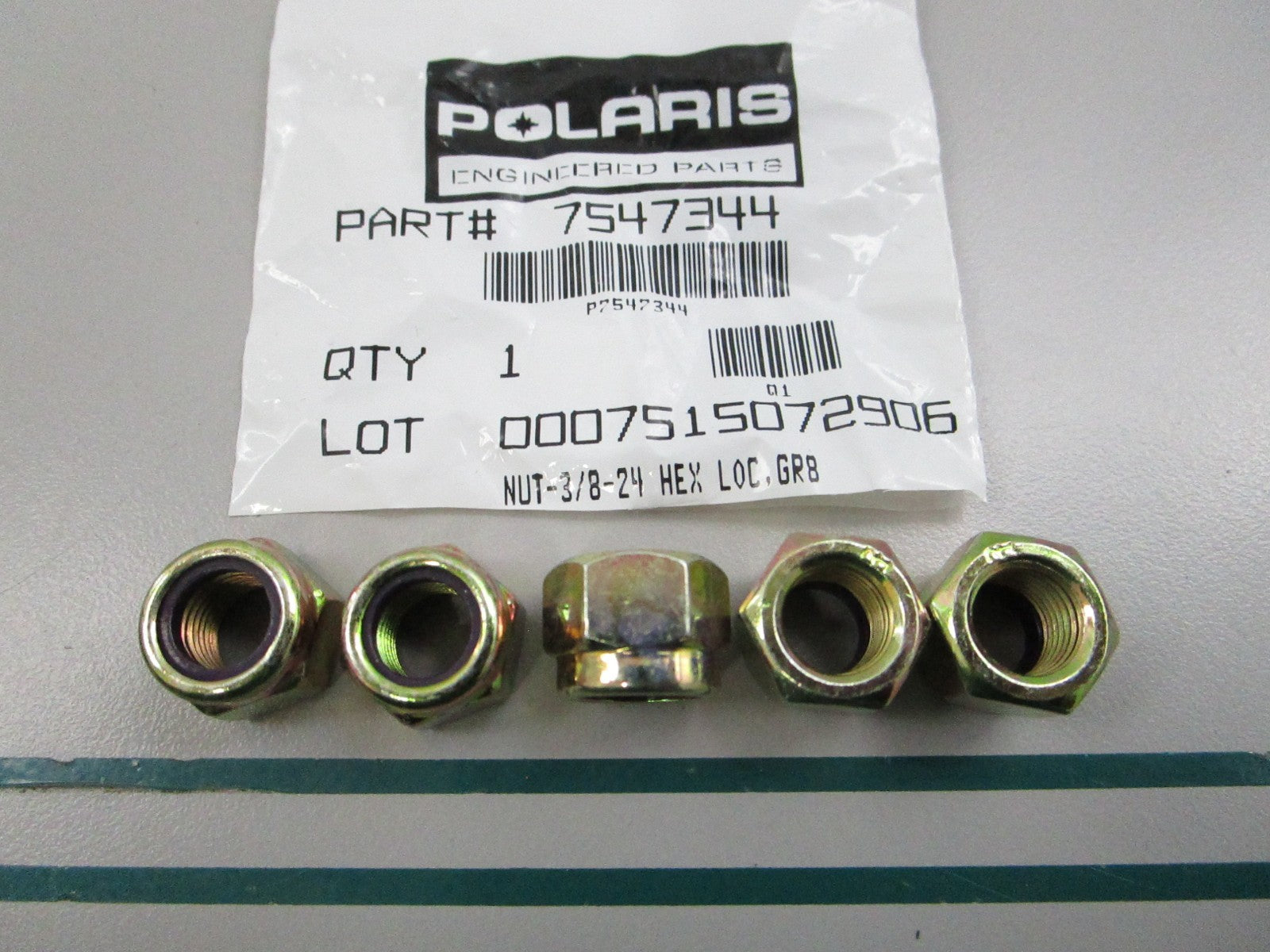 NEW OEM (LOT OF 5) 7547344 Polaris Nut 0810