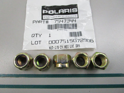 NEW OEM (LOT OF 5) 7547344 Polaris Nut 0810