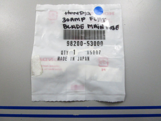 *NEW OEM* 0810 Honda 30AMP Flat Blade Main Fuse 98200-53000