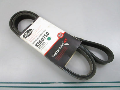 Gates K060750 Micro-V Serpentine Belt 6-Rib 75.08in NEW 0810