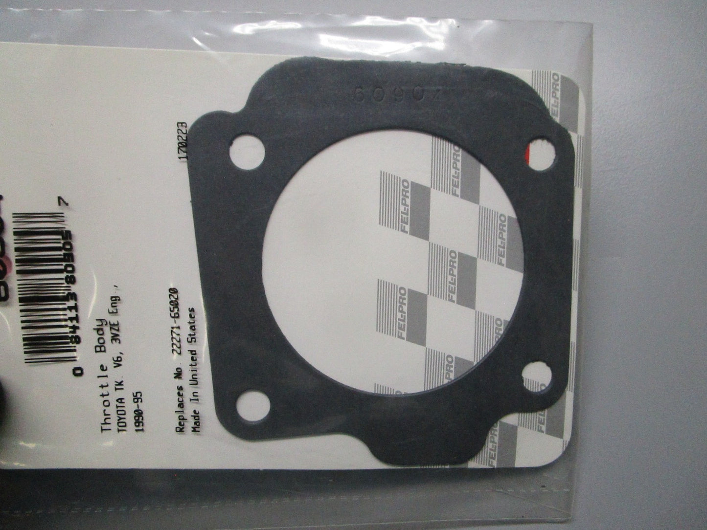 *NEW* 0810 Fel-Pro Throttle Body Gasket 60904 Replaces: 22271-65020