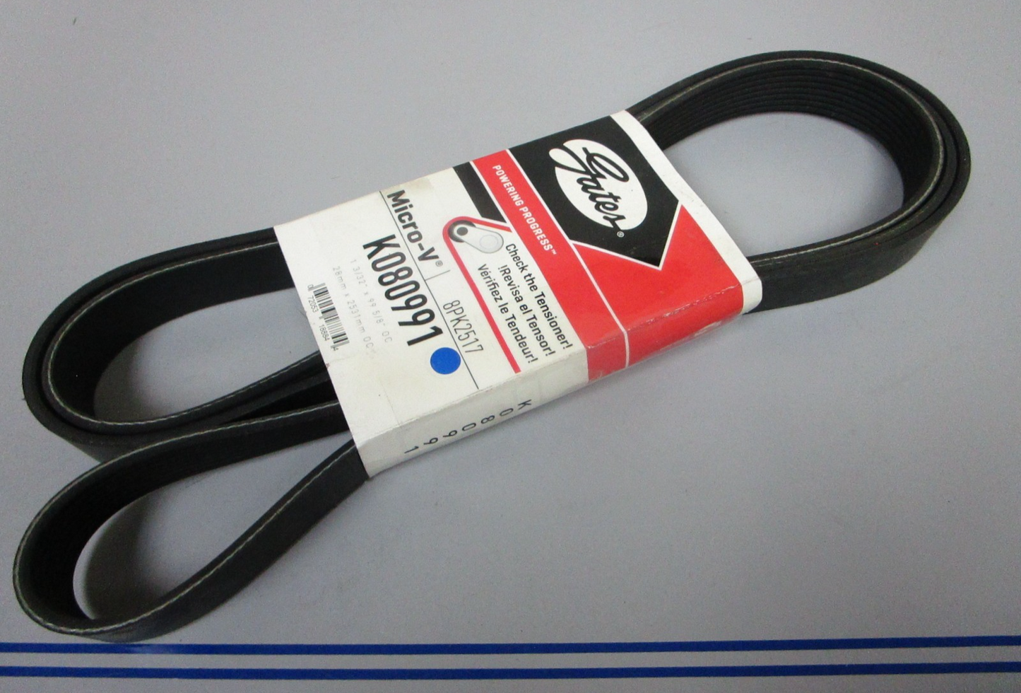 NEW K080991 Gates Micro-V 1-3/32" x 99 ⅝" Serpentine Belt 0720