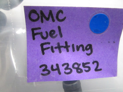 *NEW OEM* (LOT OF 2) 0810 OMC Johnson Evinrude Fuel Fitting 343852 0343852