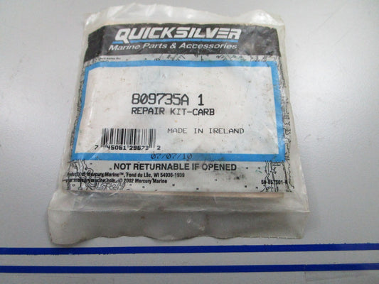 *NEW OEM* 0810 Mercury Quicksilver Carburetor Repair Kit 809735A1