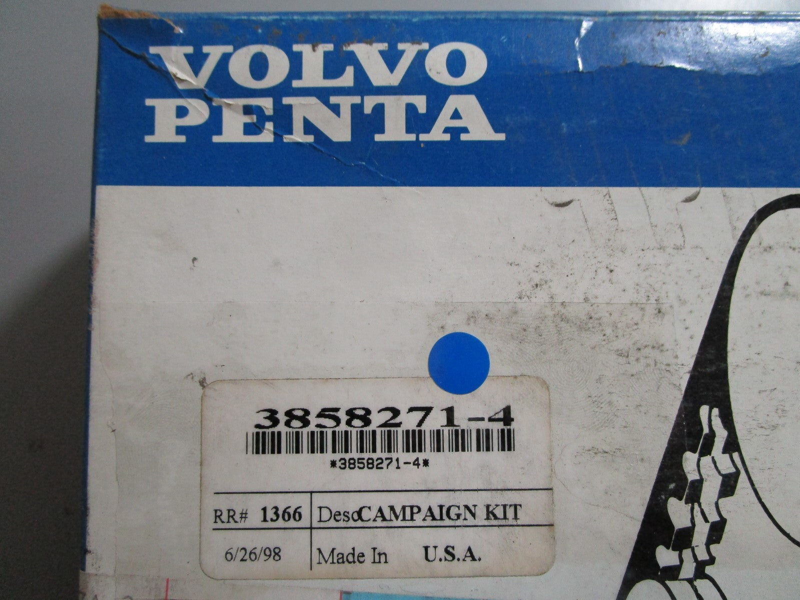 *NEW OEM* 0810 Volvo Penta Campaign Kit 3858271-4