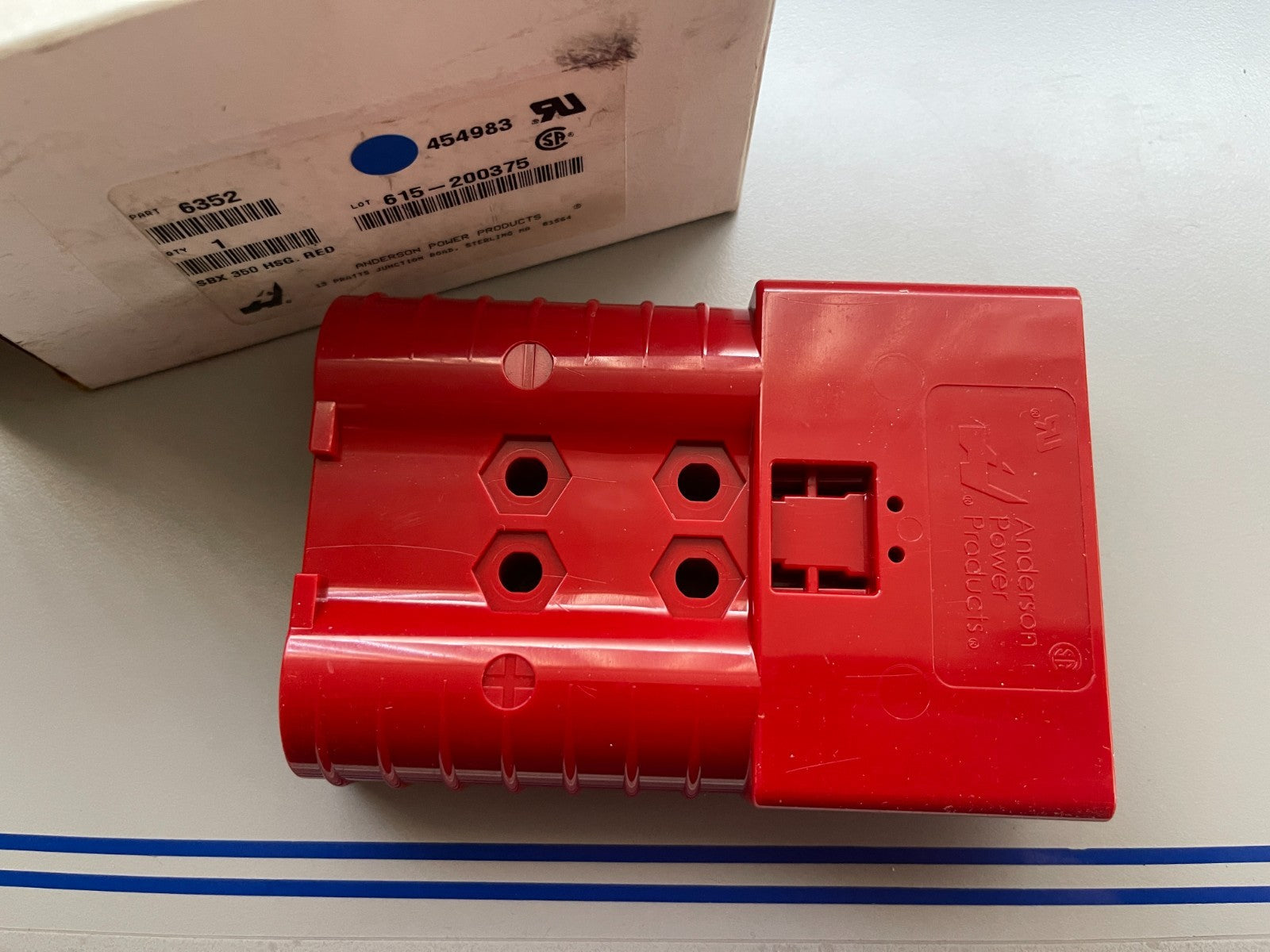 *NEW OEM* 0720 Anderson Power SBX 350 Red Connector Housing 454983