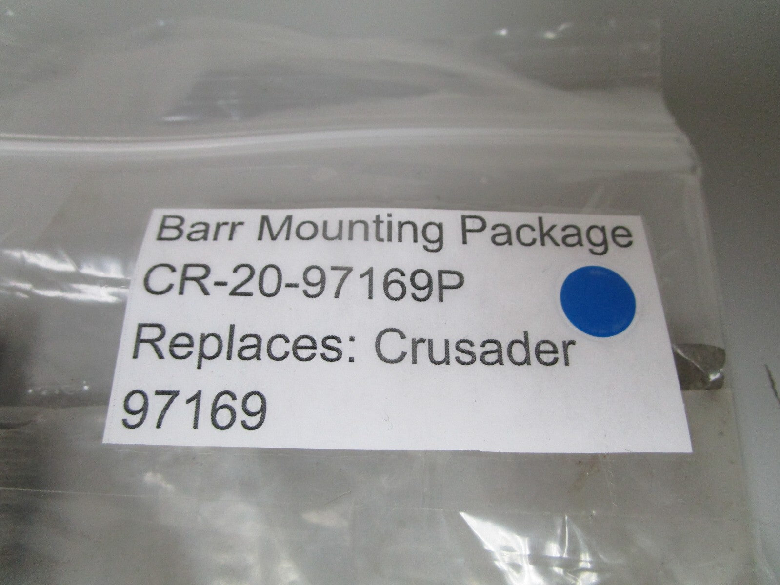 *NEW* 0720 Barr Mounting Hardware Package CR-20-97169P Replaces: Crusader 97169