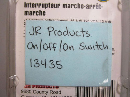 *NEW* 0770 JR Products On/Off/On Switch 13435