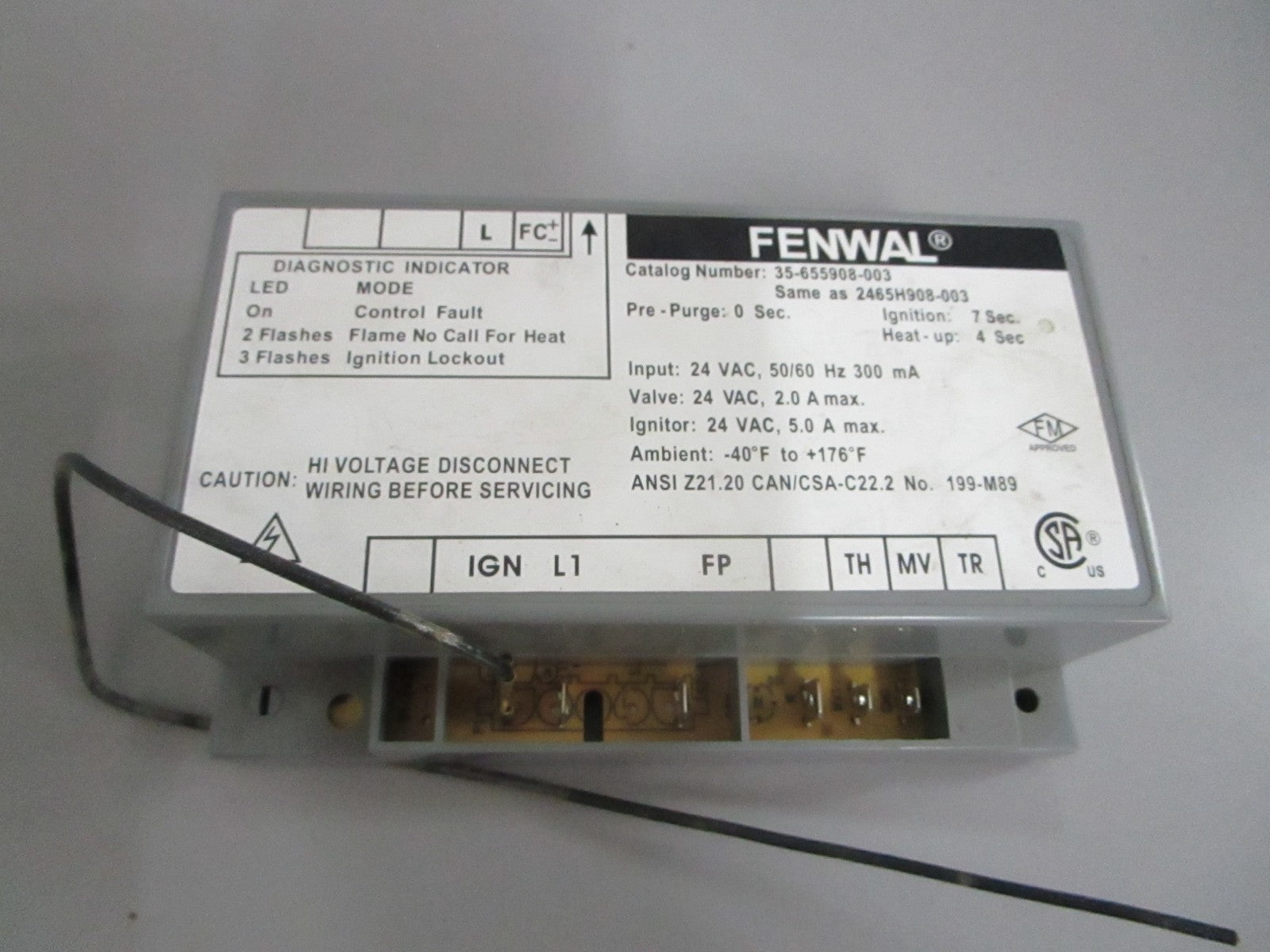 *NEW OEM* 0820 Fenwal Controls Ignition Control Circuit Board Module 35655908003