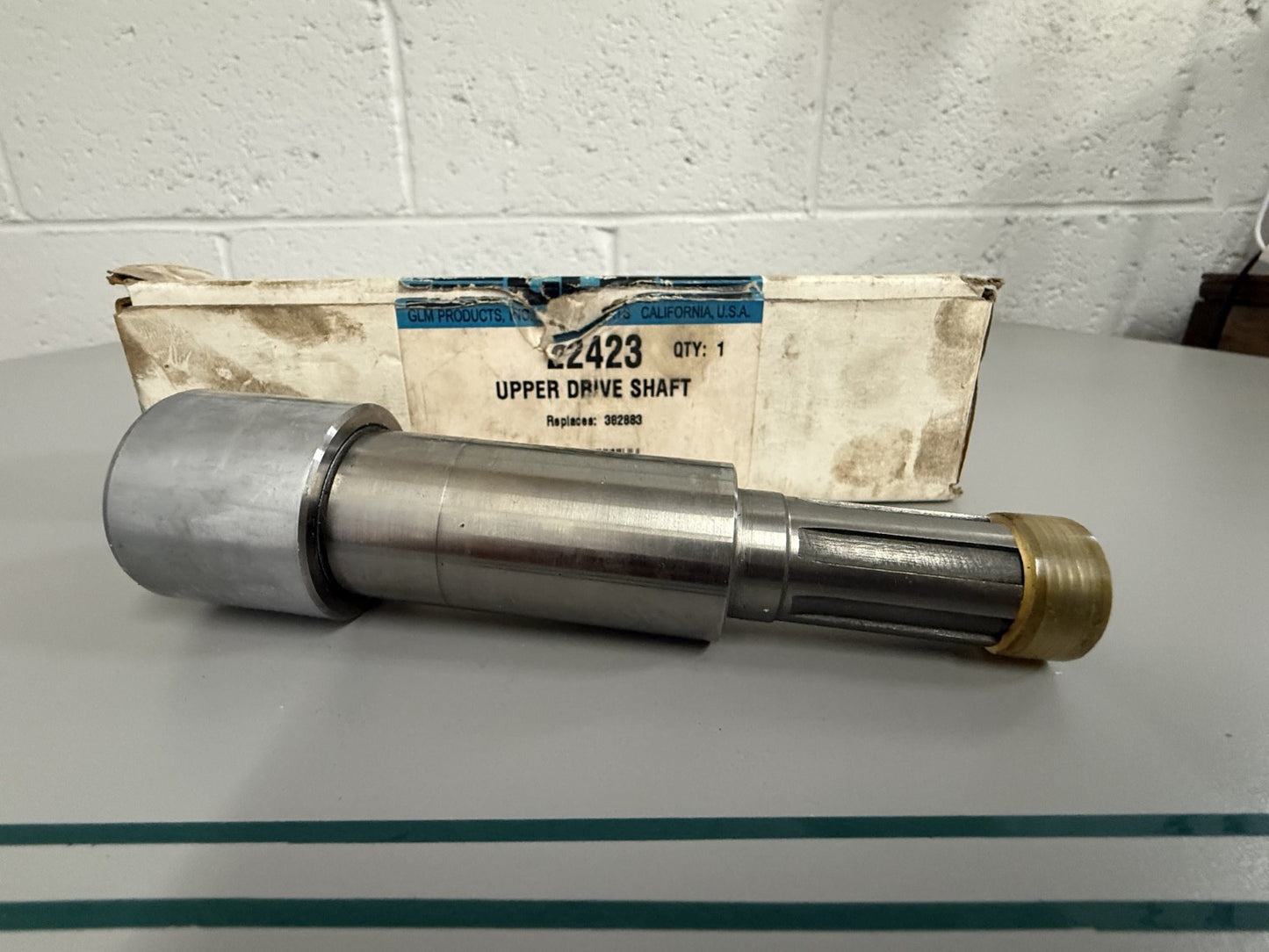 NEW 22423 GLM Marine Upper Drive Shaft Rep: 382883 OMC 0820