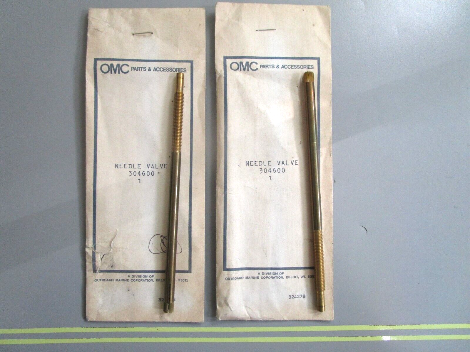 *NEW OEM* (LOT OF 2) 0750 OMC Johnson Evinrude NEEDLE VALVE 304600 0304600