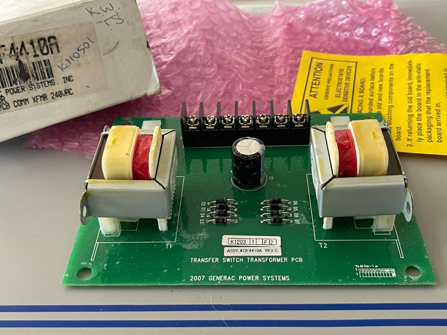 *NEW OEM* 0720 Generac 240VAC XFMR PCB COMM Board 0F4410A