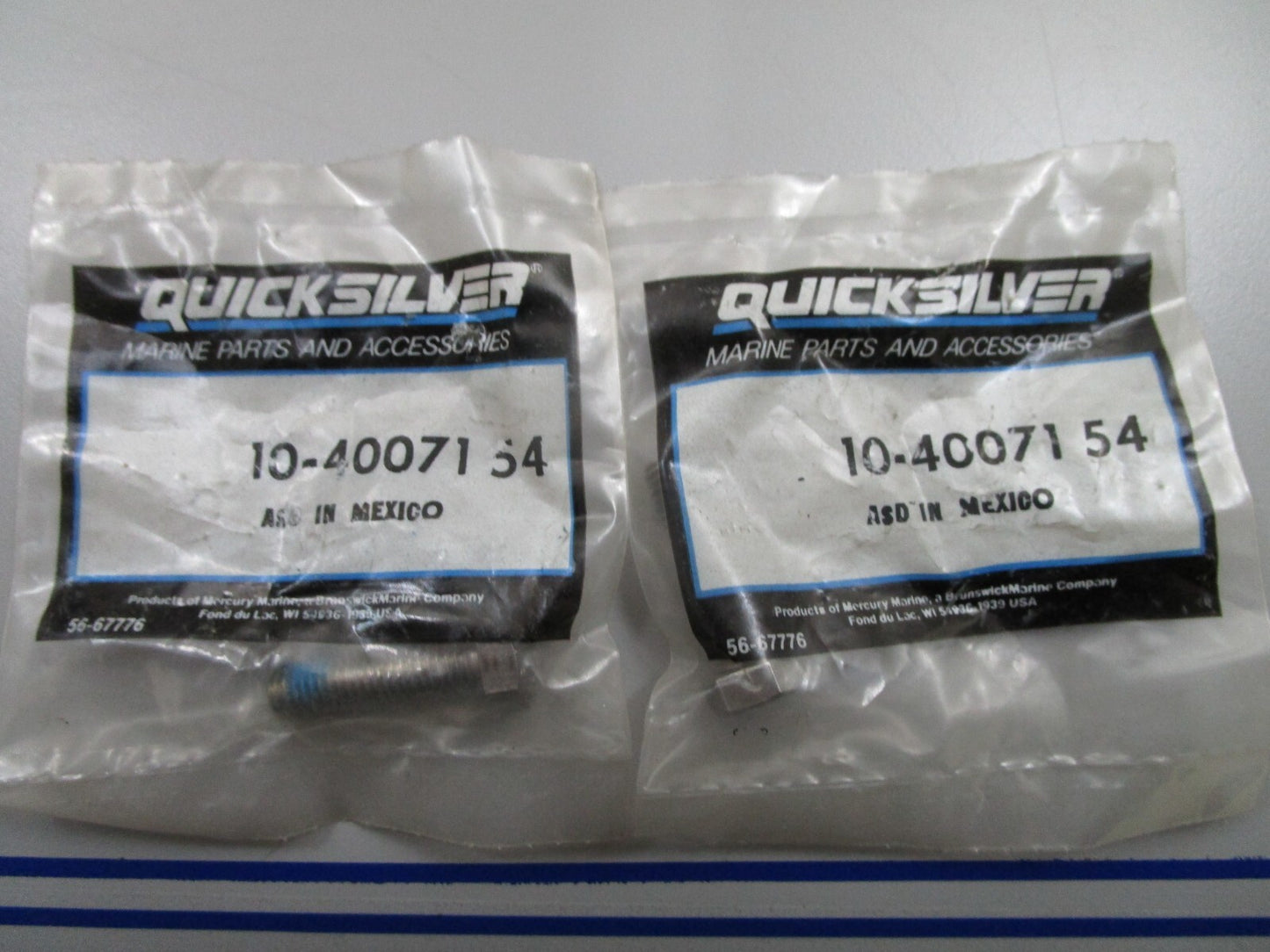 *NEW OEM* (LOT OF 2) 0810 Mercury Quicksilver Screw 10-40071 54