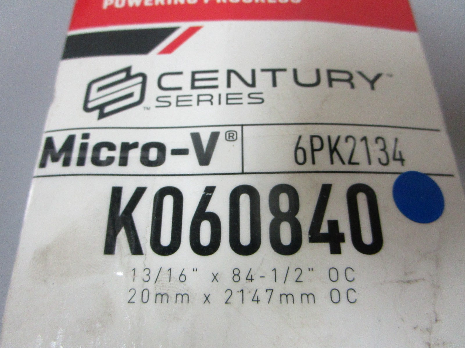 NEW K060840 Gates Micro-V 13/16" x 84 ½" Serpentine Belt 0720