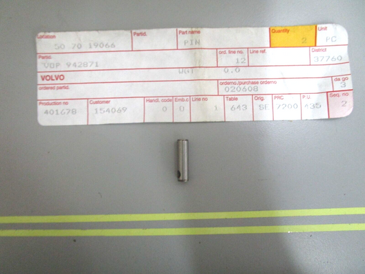 *NEW OEM* 0750 Volvo Penta PIN 942871