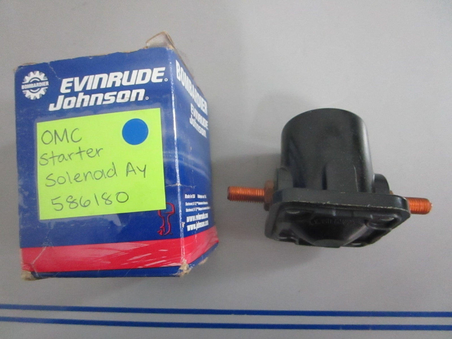 *NEW OEM* 0820 OMC Johnson Evinrude Starter Solenoid Ay 586180 0586180