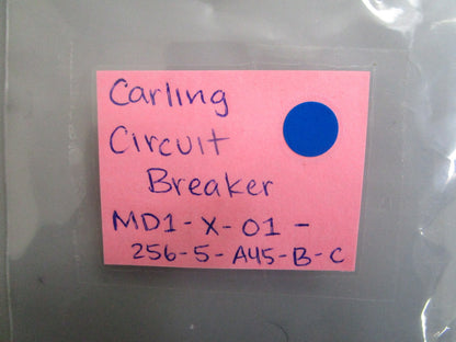 *NEW* 0820 Carling Industries Circuit Breaker MD1-X-01-256-5-A45-B-C