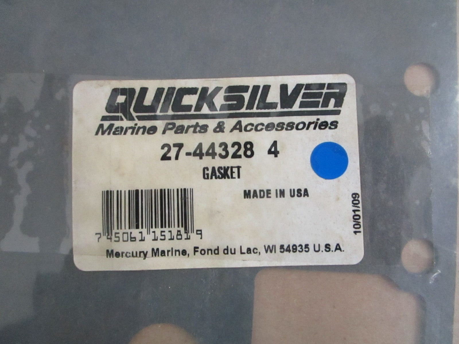 NEW OEM 27-44328 4 Mercury Quicksilver Gasket 0820