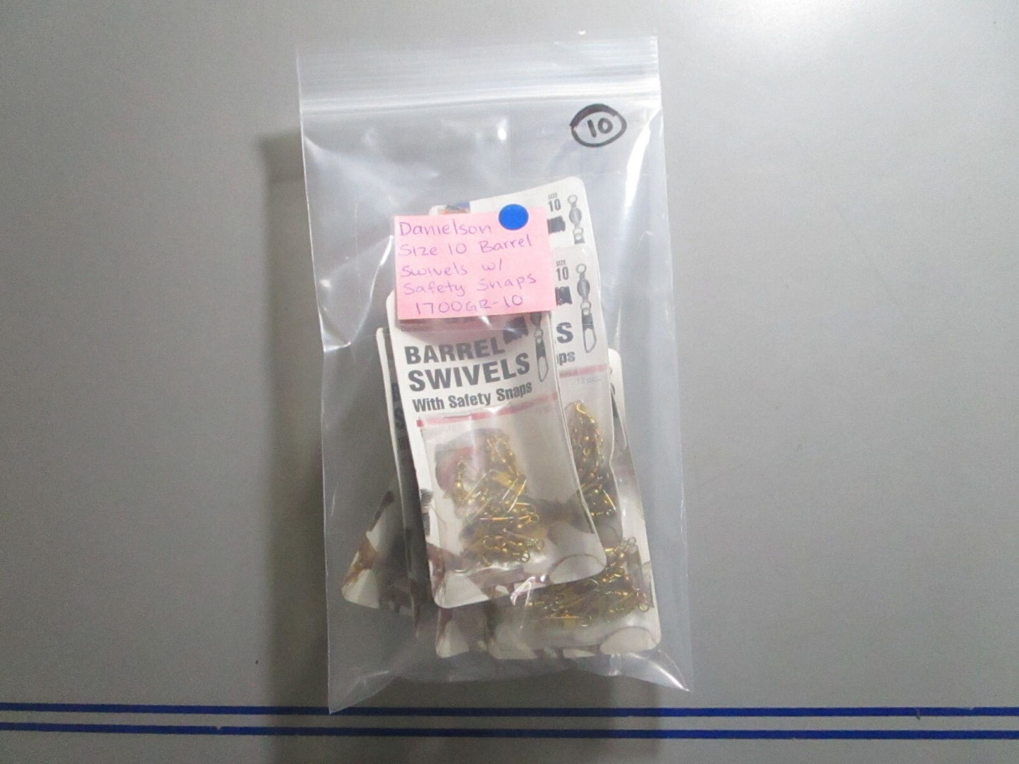 *NEW* 0770 Danielson Size 10 Barrel Swivels W/ Safety Shaps 1700GR-10