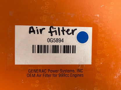 *NEW OEM* 0720 Generac Air Filter 0G5894