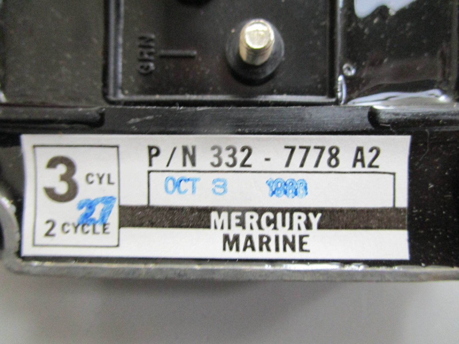 *NEW OEM* 0820 Mercury Quicksilver Switch Box Assy 322-7778A2