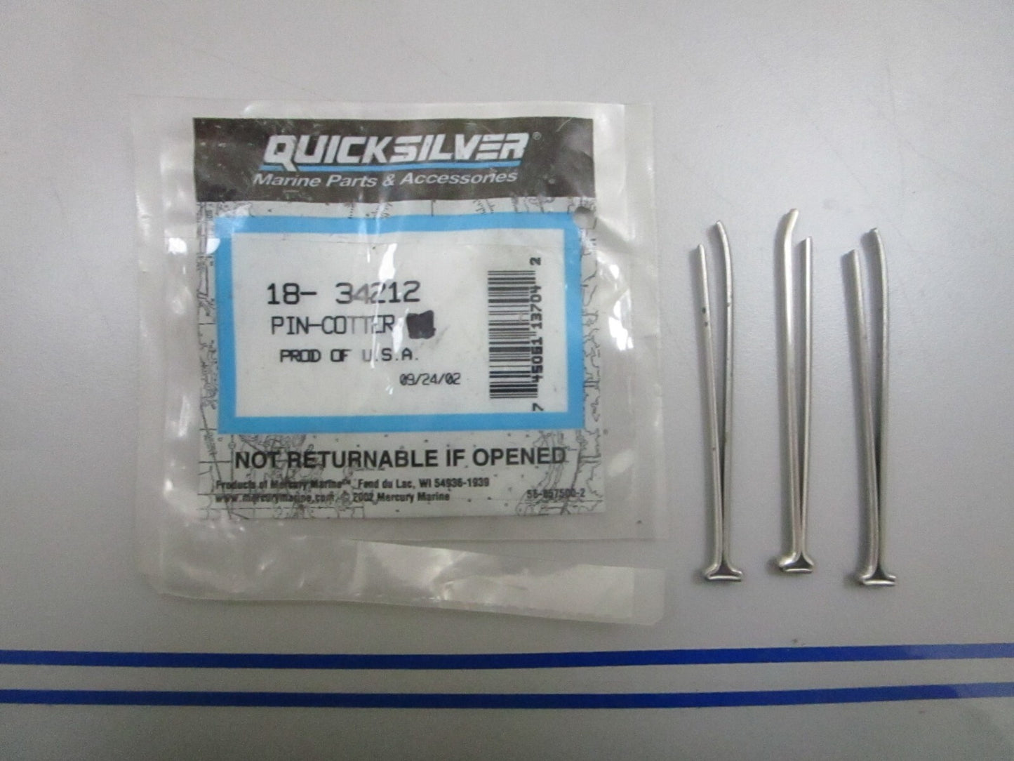 *NEW OEM* (LOT OF 3) 0810 Mercury Quicksilver Cotter Pin 18-34212