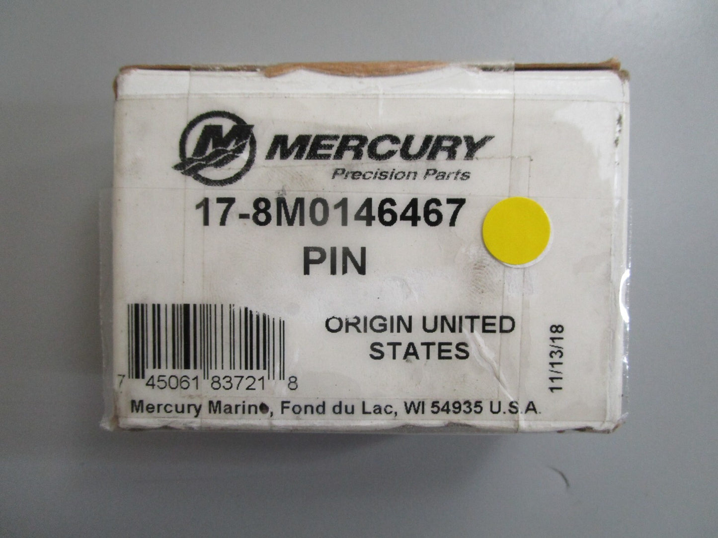 *NEW OEM* 0820 Mercury Quicksilver Pin 17-8M0146467