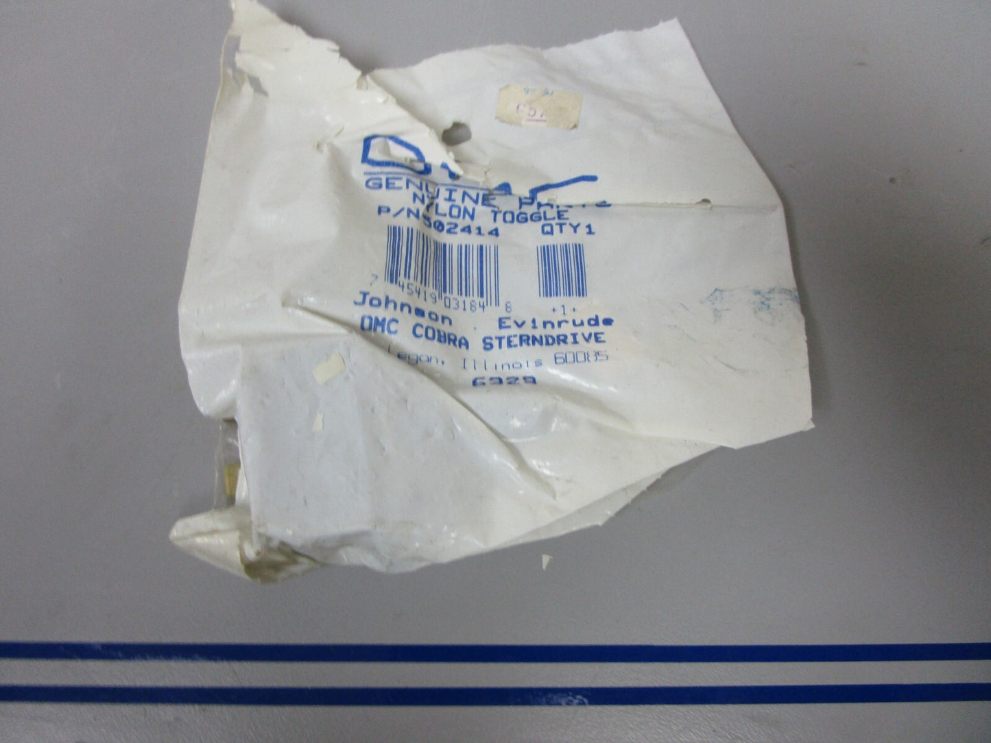 *NEW OEM* 0720 OMC Johnson Evinrude Nylon Toggle 502414 0502414