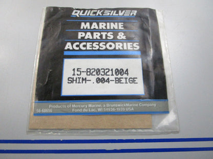 NEW OEM 15-820321004 Mercury Quicksilver Shim 0810