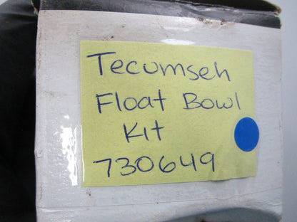 NEW OEM 730649 Tecumseh Float Bowl Kit 0810
