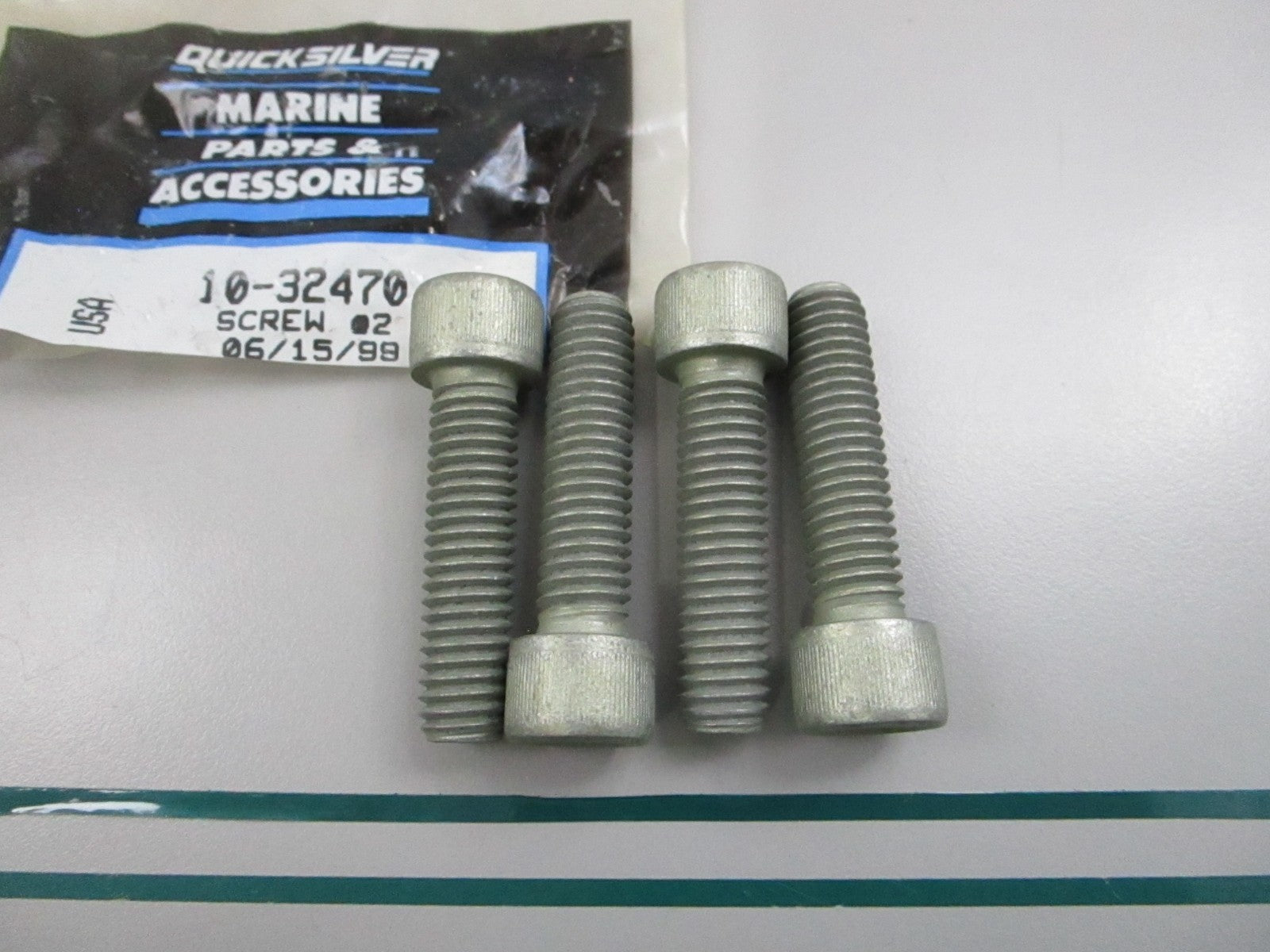 Mercury Quicksilver NEW OEM Trim Tab Screw 10-32470 7/16-14 (LOT OF 4) 0810