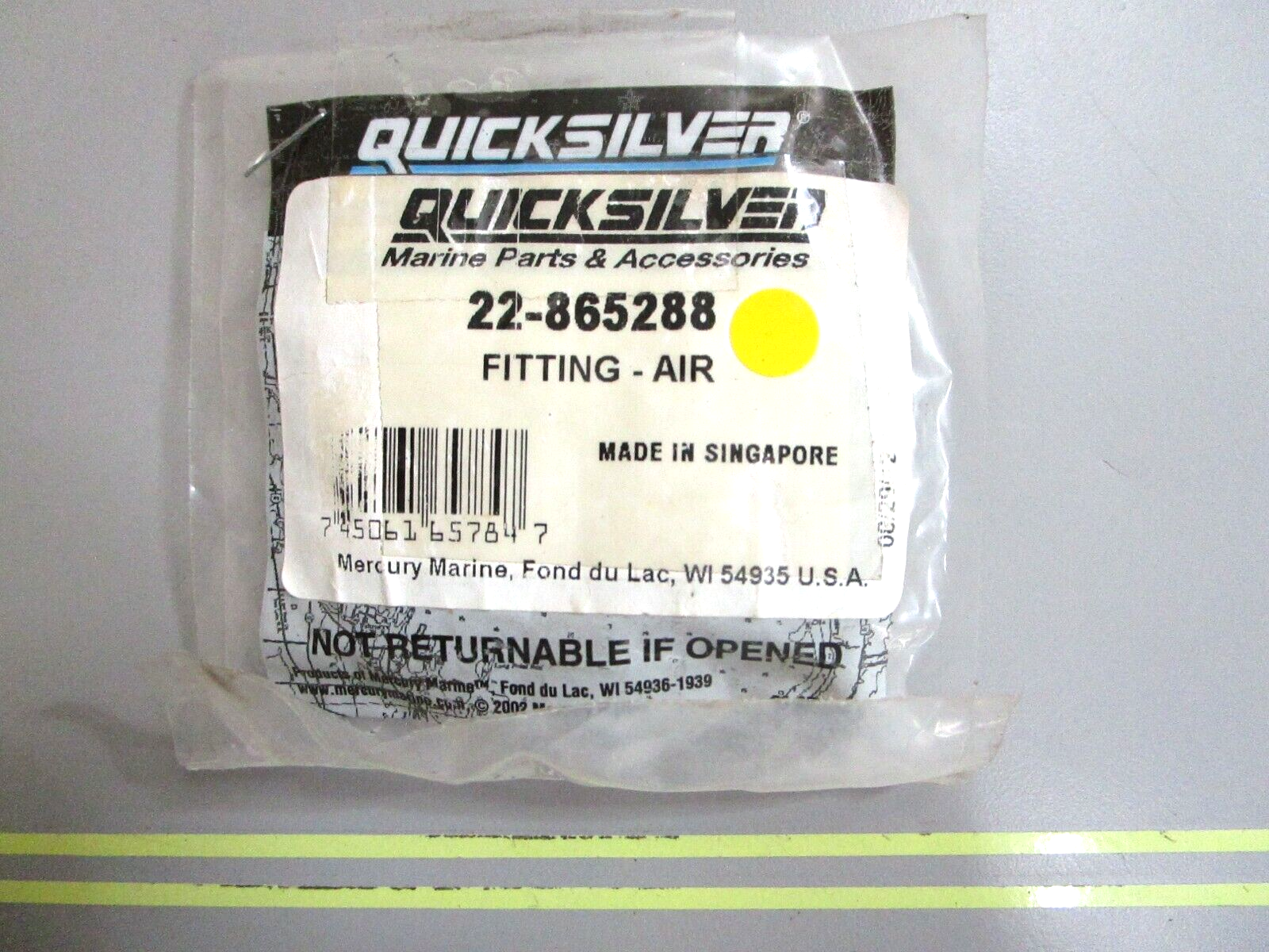 *NEW OEM* 0750 Mercury Quicksilver FITTING - AIR 22-865288