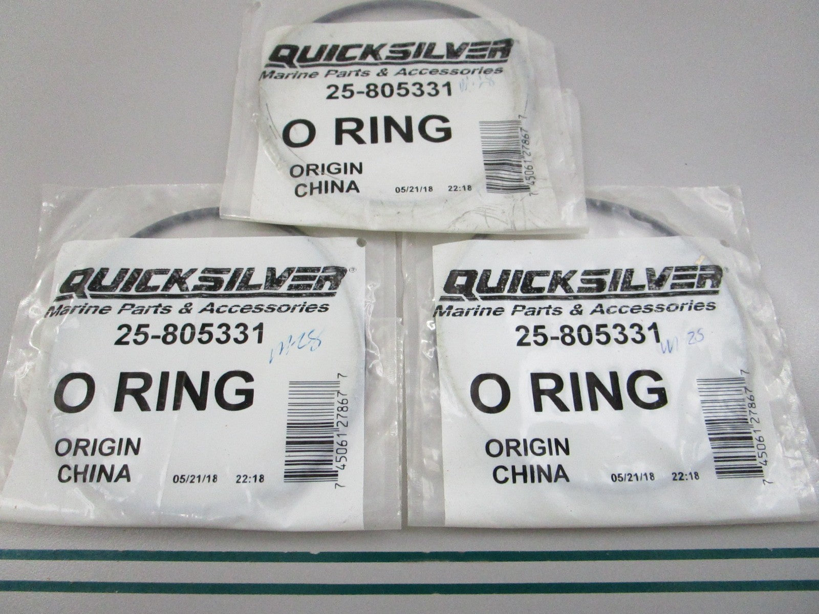 NEW OEM (LOT OF 3) 25-805331 Mercury Quicksilver O-Ring 0810