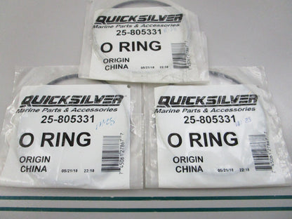 NEW OEM (LOT OF 3) 25-805331 Mercury Quicksilver O-Ring 0810