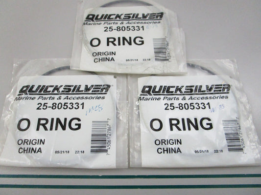 NEW OEM (LOT OF 3) 25-805331 Mercury Quicksilver O-Ring 0810