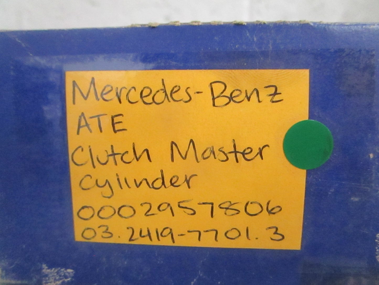 NEW OEM 0002957806 03.2419-7701.3 Mercedes-Benz ATE Clutch Master Cylinder 0820