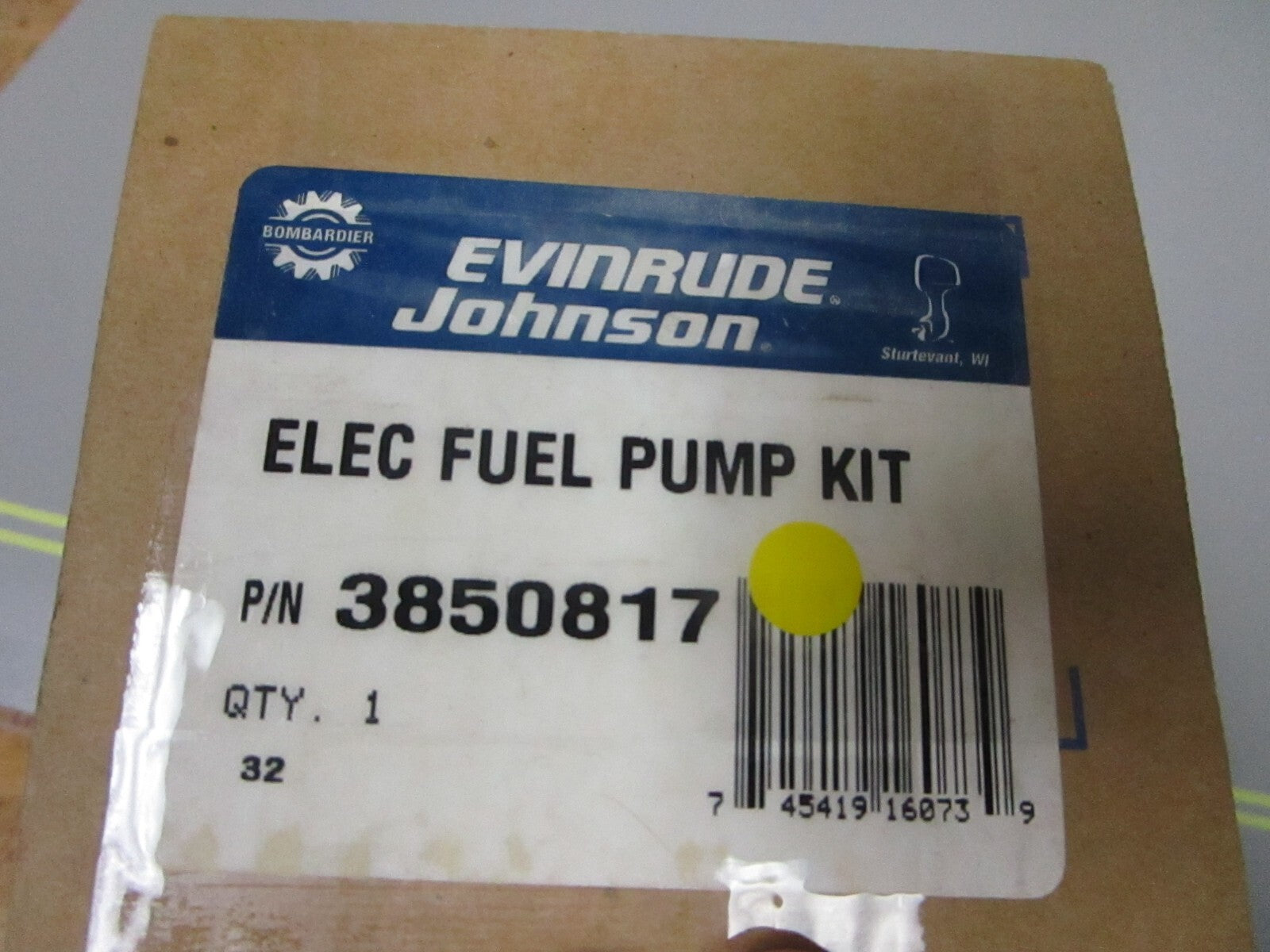 *NEW OEM* 0720 OMC Johnson Evinrude Electric Fuel Pump Kit 3850817
