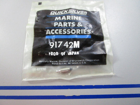 NEW OEM 91742M Mercury Quicksilver Carburetor Needle Valve 0810