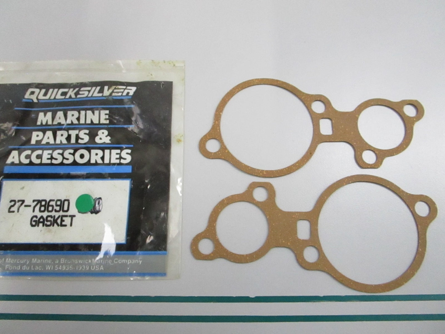 NEW OEM (LOT OF 2) 27-78690 Mercury Quicksilver Gasket 0810