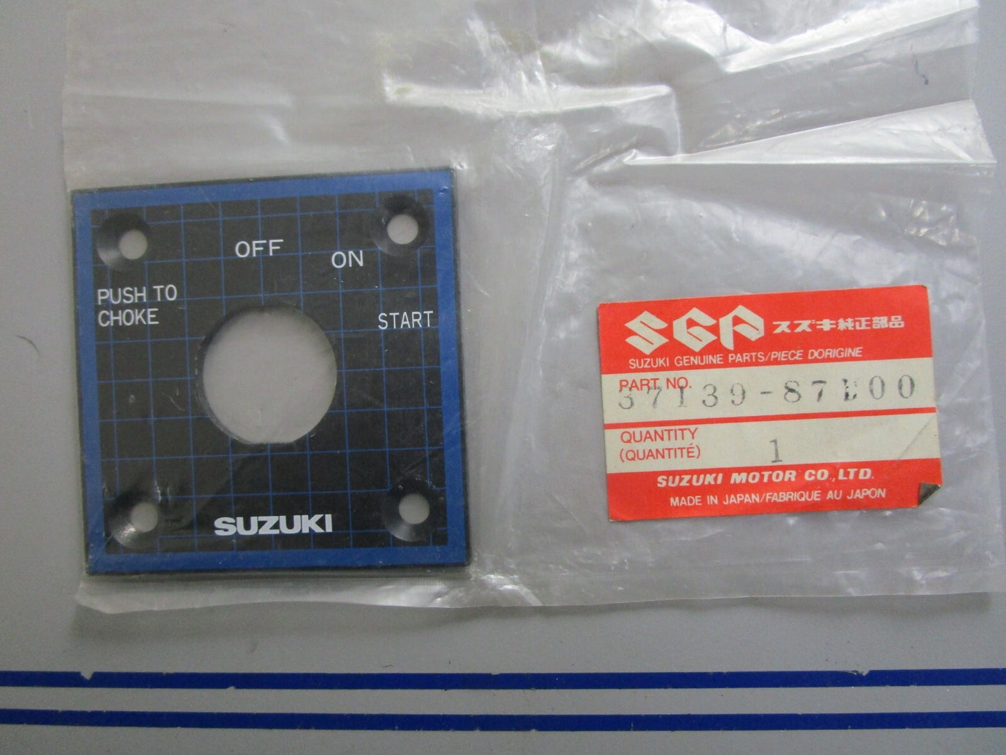 *NEW OEM* 0820 Suzuki Switch Panel 37139-87D00
