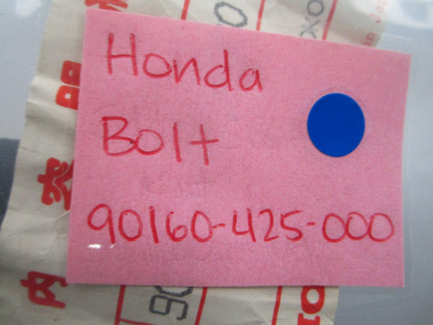 *NEW OEM* 0810 Honda Bolt 90160-425-000