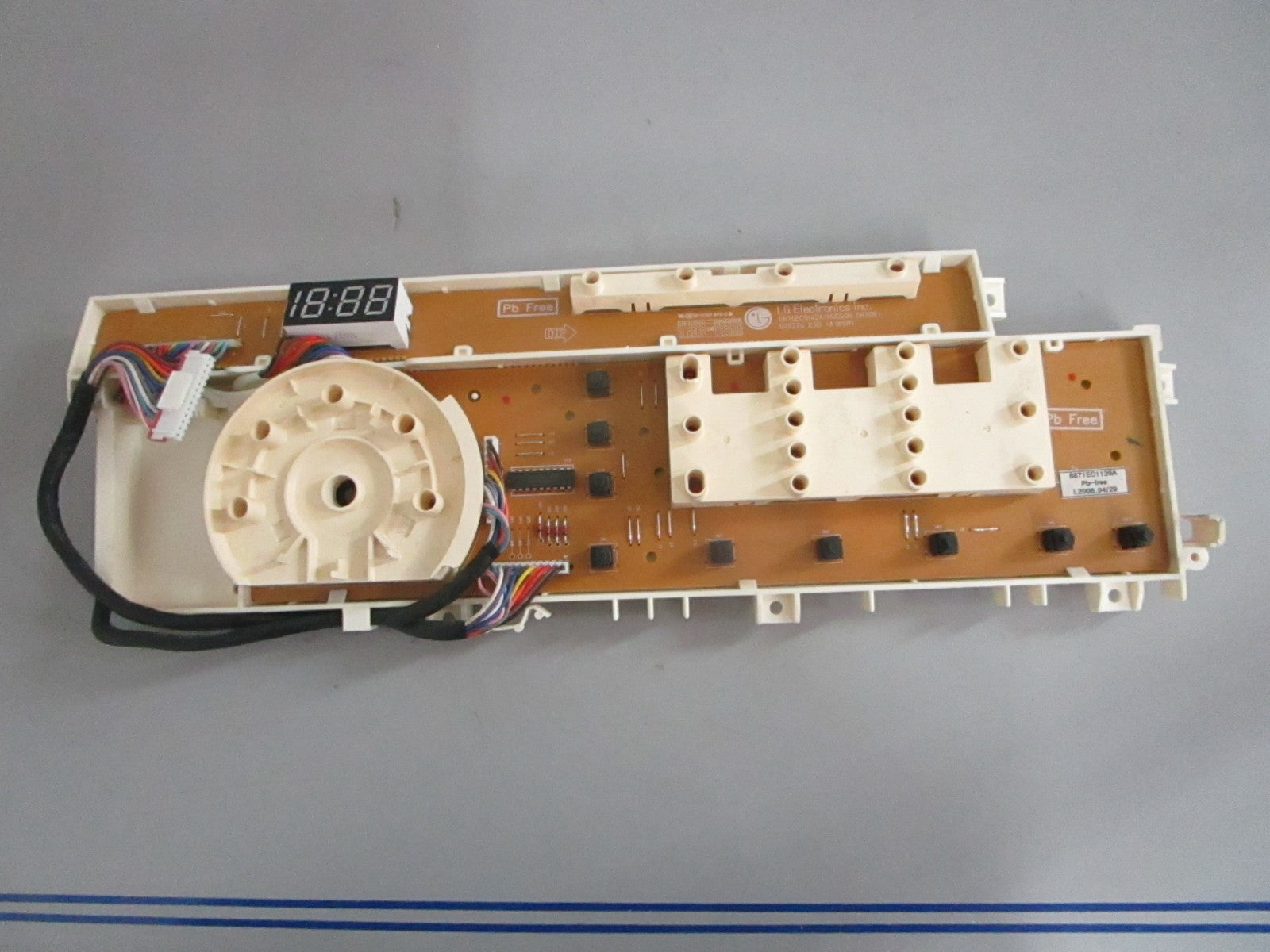 *NEW OEM* 0820 LG Dryer Interface Display Control Board 6871EC1120A
