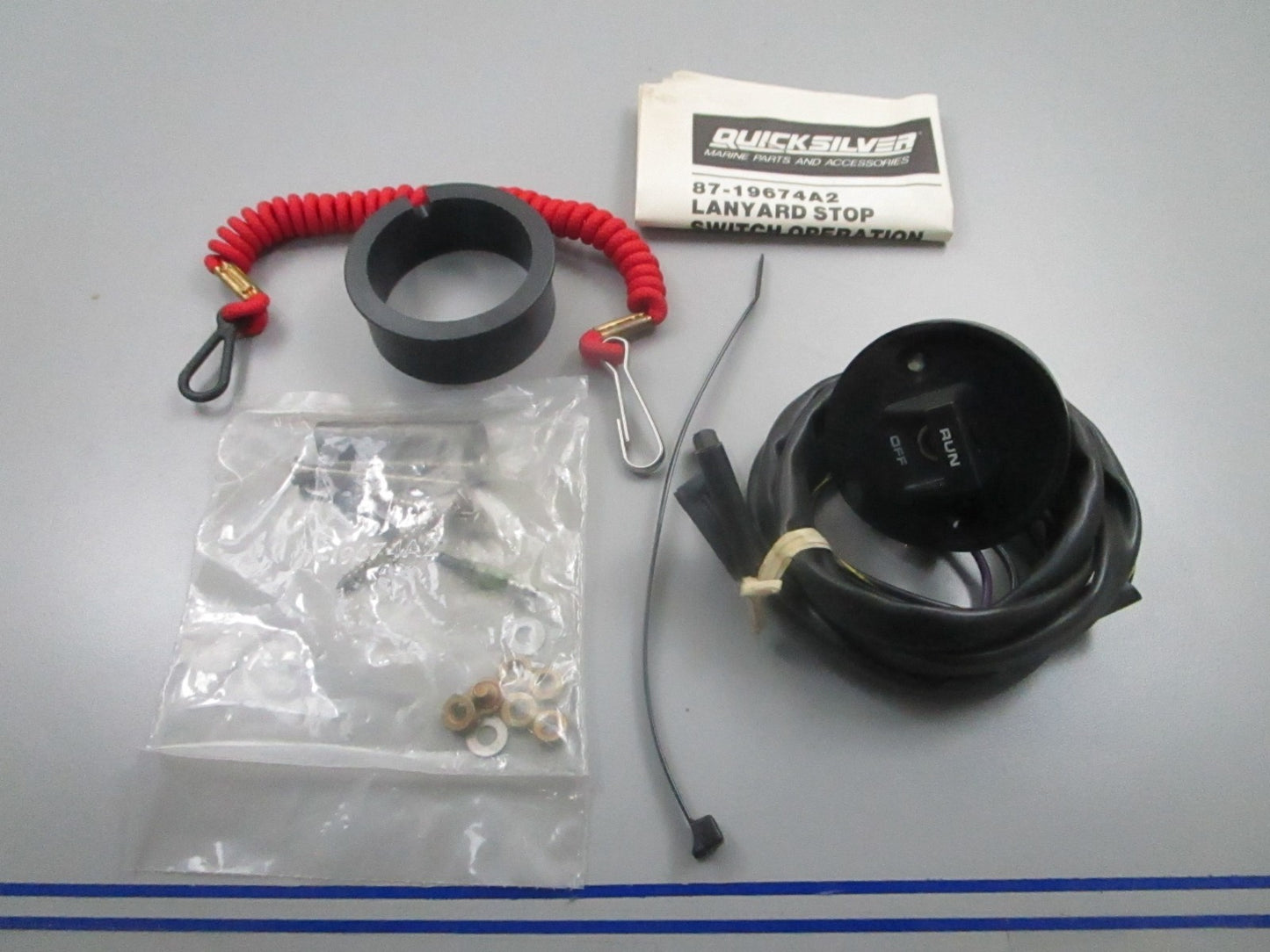 *NEW OEM* 0810 Mercury Quicksilver Switch & Lanyard Kit 87-19674A2