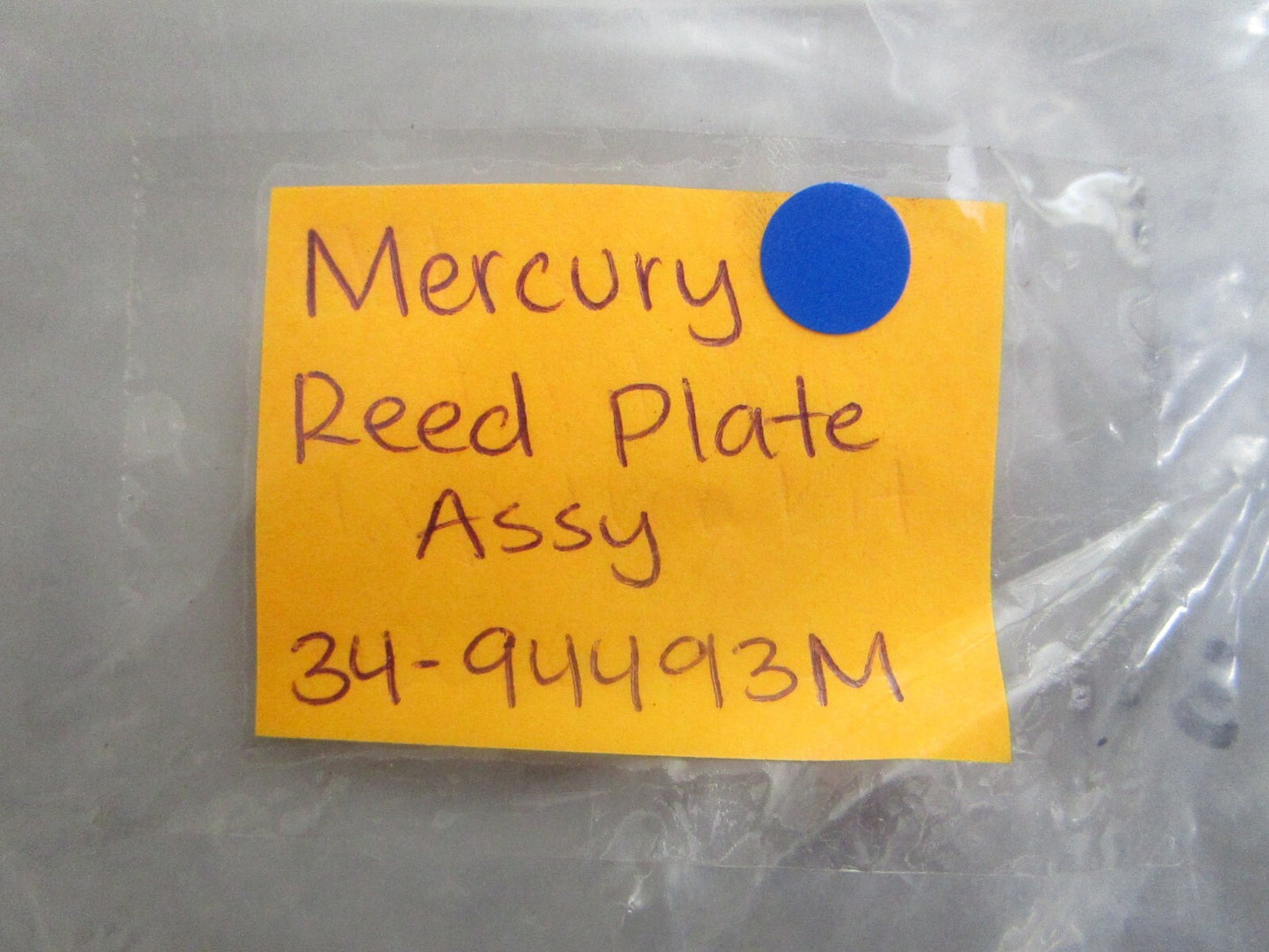 *NEW OEM* 0810 Mercury Quicksilver Reed Plate Assembly 34-94493M
