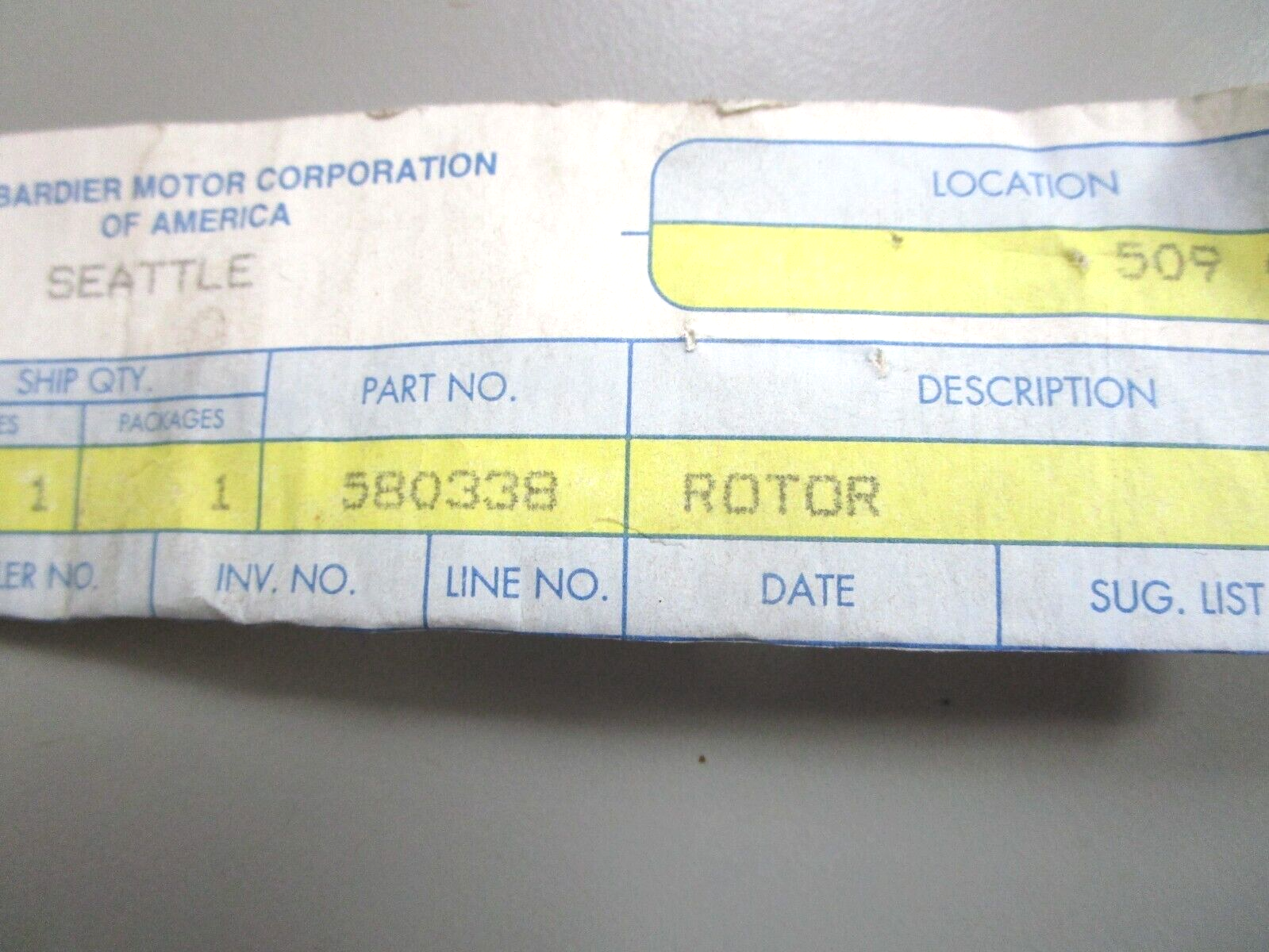 *NEW OEM* 0750 OMC Johnson Evinrude ROTOR 580338 0580338